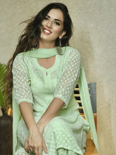 Mint Green Chikankari Kurta